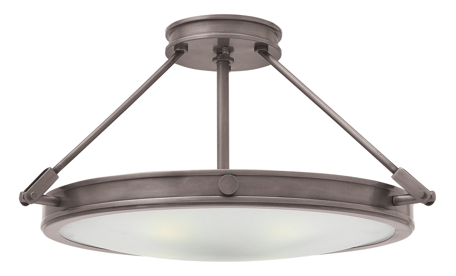 Hinkley - 3382AN - LED Semi-Flush Mount - Collier - Antique Nickel