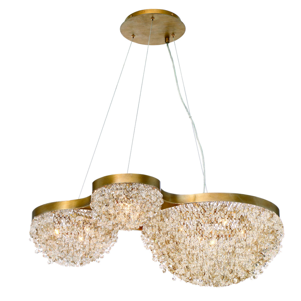 Eurofase - 31830-010 - Ten Light Chandelier - Mondo - Antique Gold