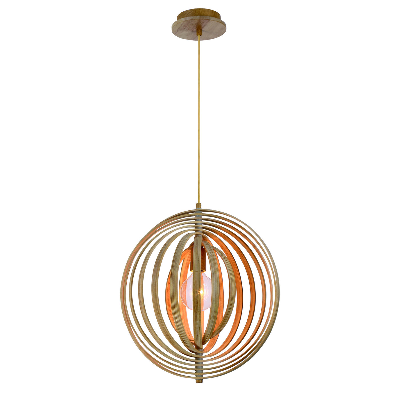 Eurofase - 31874-014 - One Light Pendant - Abruzzo - Wood