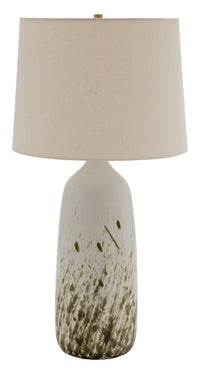 House of Troy - GS101-DWG - One Light Table Lamp - Scatchard - Decorated White Gloss