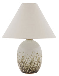 House of Troy - GS140-DWG - One Light Table Lamp - Scatchard - Decorated White Gloss