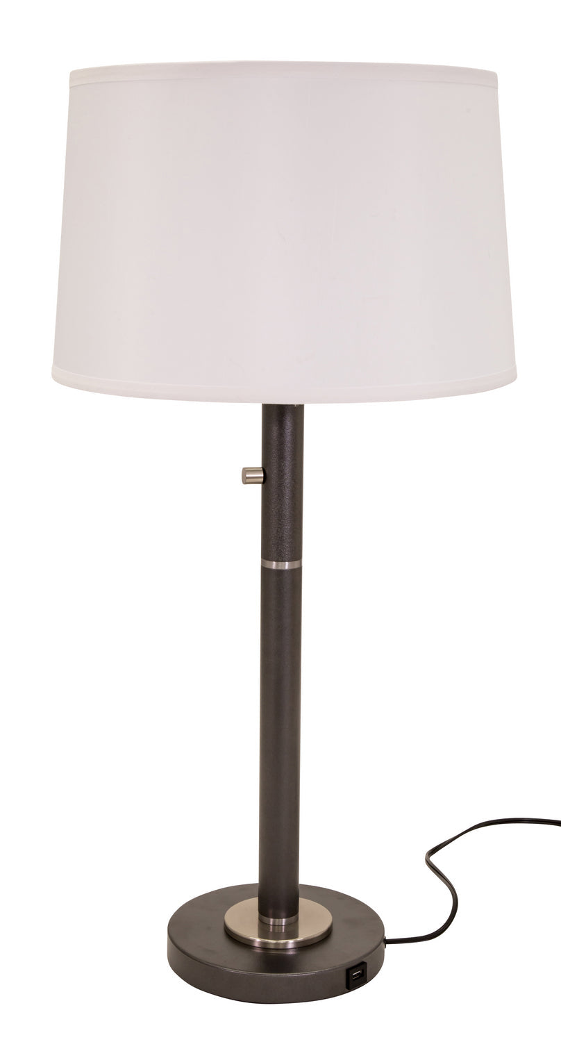 House of Troy - RU750-GT - Three Light Table Lamp - Rupert - Black With Satin Nickel Accents