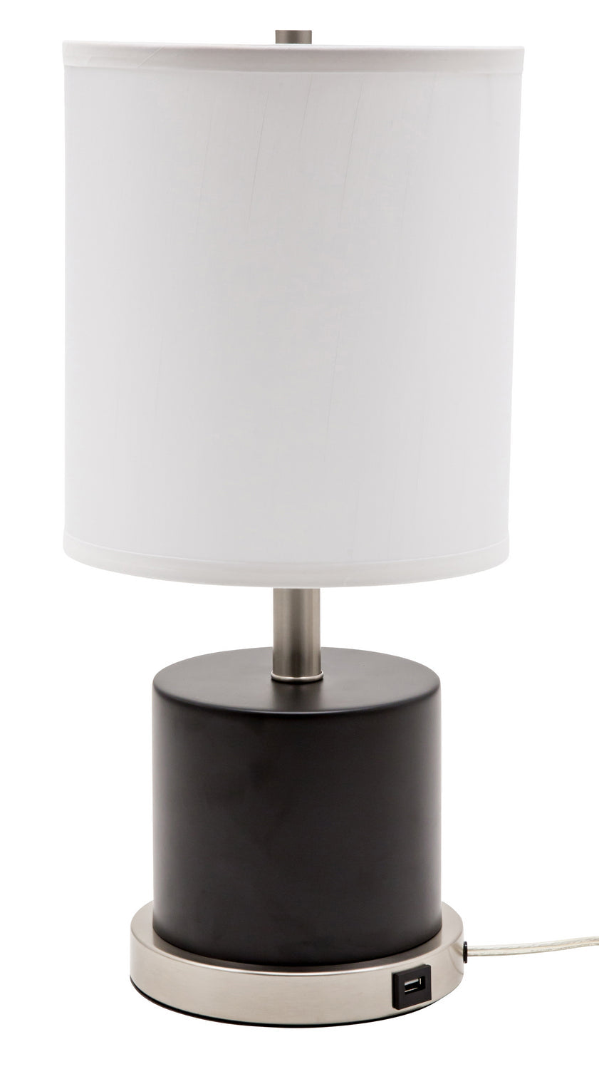 House of Troy - RU752-BLK - One Light Table Lamp - Rupert - Black With Satin Nickel Accents