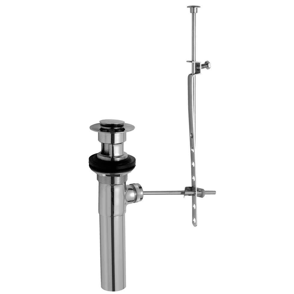 Fully Polished & Plated Pop-Up Lavatory Drain with Overflow in Multiple Finishes - Maison&Co.