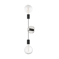 Mitzi - H178102-PN/BK - Two Light Wall Sconce - Astrid - Polished Nickel/Black