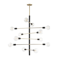 Mitzi - H178812-AGB/BK - 12 Light Chandelier - Astrid - Aged Brass/Black