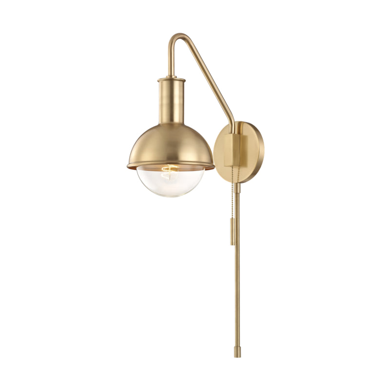 Mitzi - HL111101-AGB - One Light Wall Sconce - Riley - Aged Brass