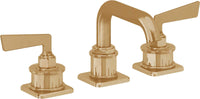 California Faucets - 8502-BBU - 8" Widespread Lavatory Faucet - Burnished Brass Uncoated - Steampunk Bay