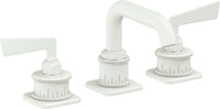 California Faucets - 8502-MWHT - 8" Widespread Lavatory Faucet - Matte White - Steampunk Bay