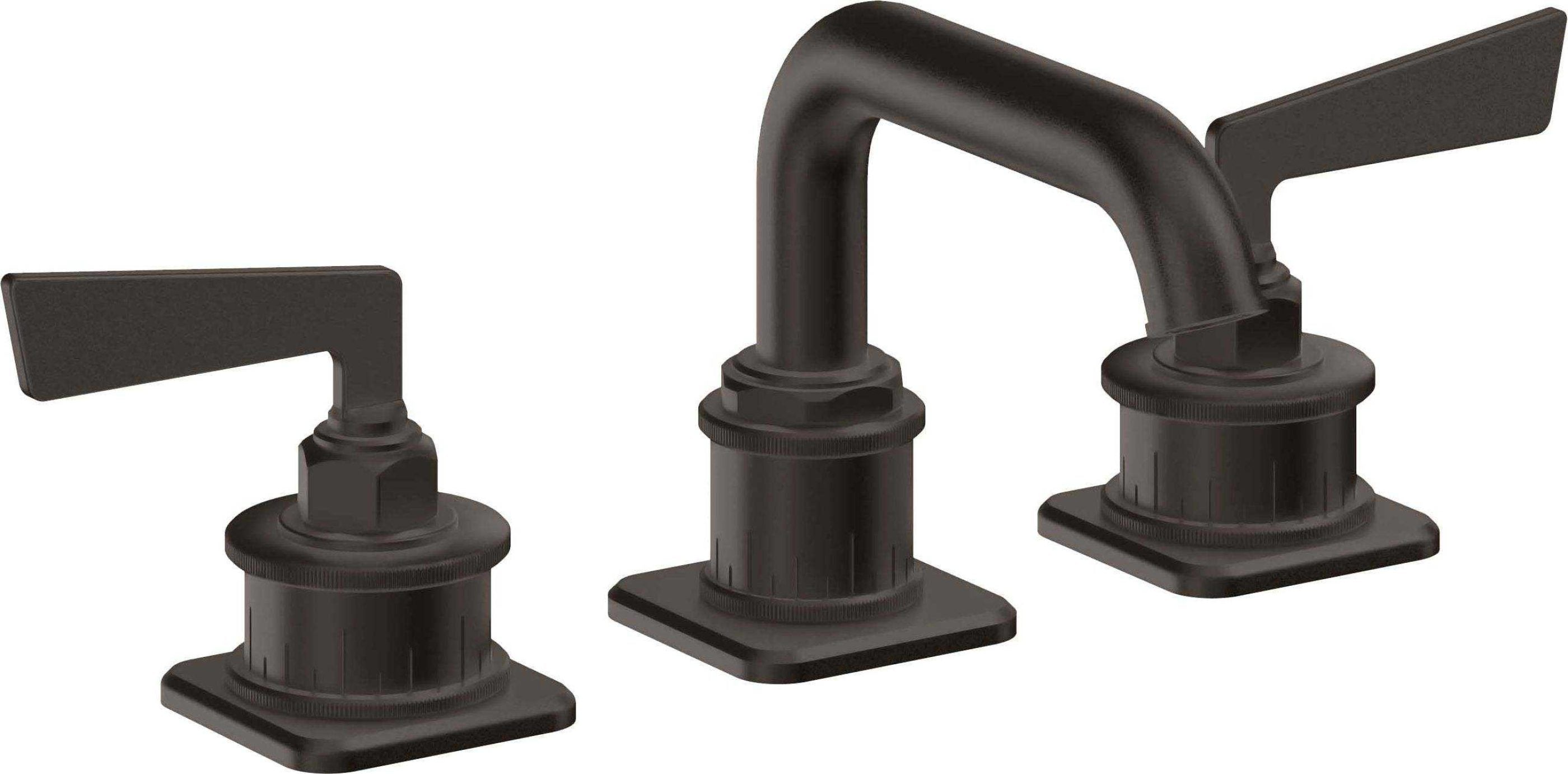 California Faucets - 8502-ORB - 8" Widespread Lavatory Faucet - Oil Rubbed Bronze - Steampunk Bay