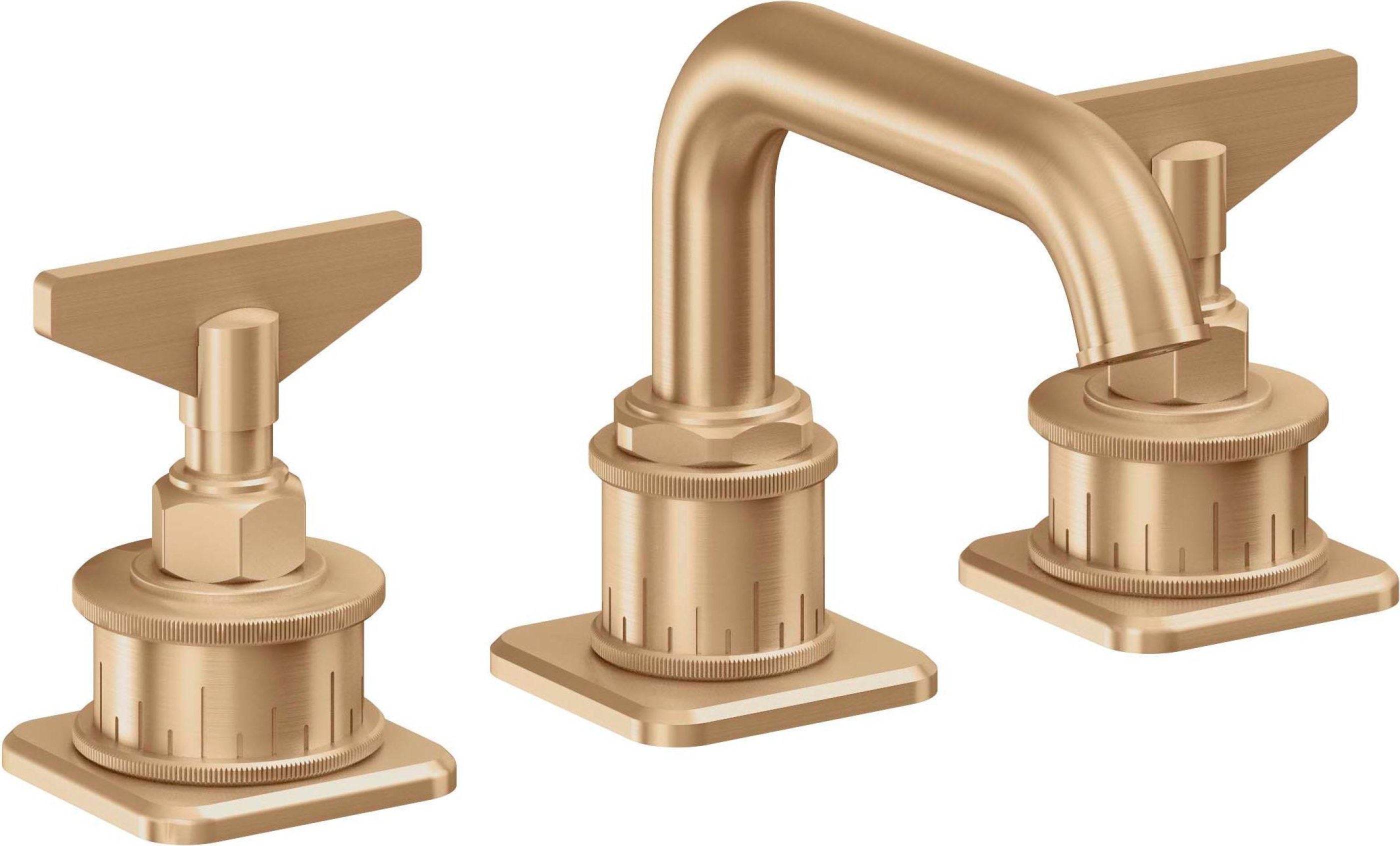 California Faucets - 8502B-SBZ - 8" Widespread Lavatory Faucet - Satin Bronze (PVD) - Steampunk Bay