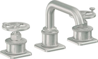 California Faucets - 8502W-SC - 8" Widespread Lavatory Faucet - Satin Chrome (PVD) - Steampunk Bay