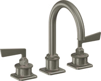 California Faucets - 8602ZB-GRP - 8" Widespread Lavatory Faucet with ZeroDrain - Graphite (PVD) - Steampunk Bay