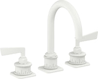 California Faucets - 8602ZB-MWHT - 8" Widespread Lavatory Faucet with ZeroDrain - Matte White - Steampunk Bay