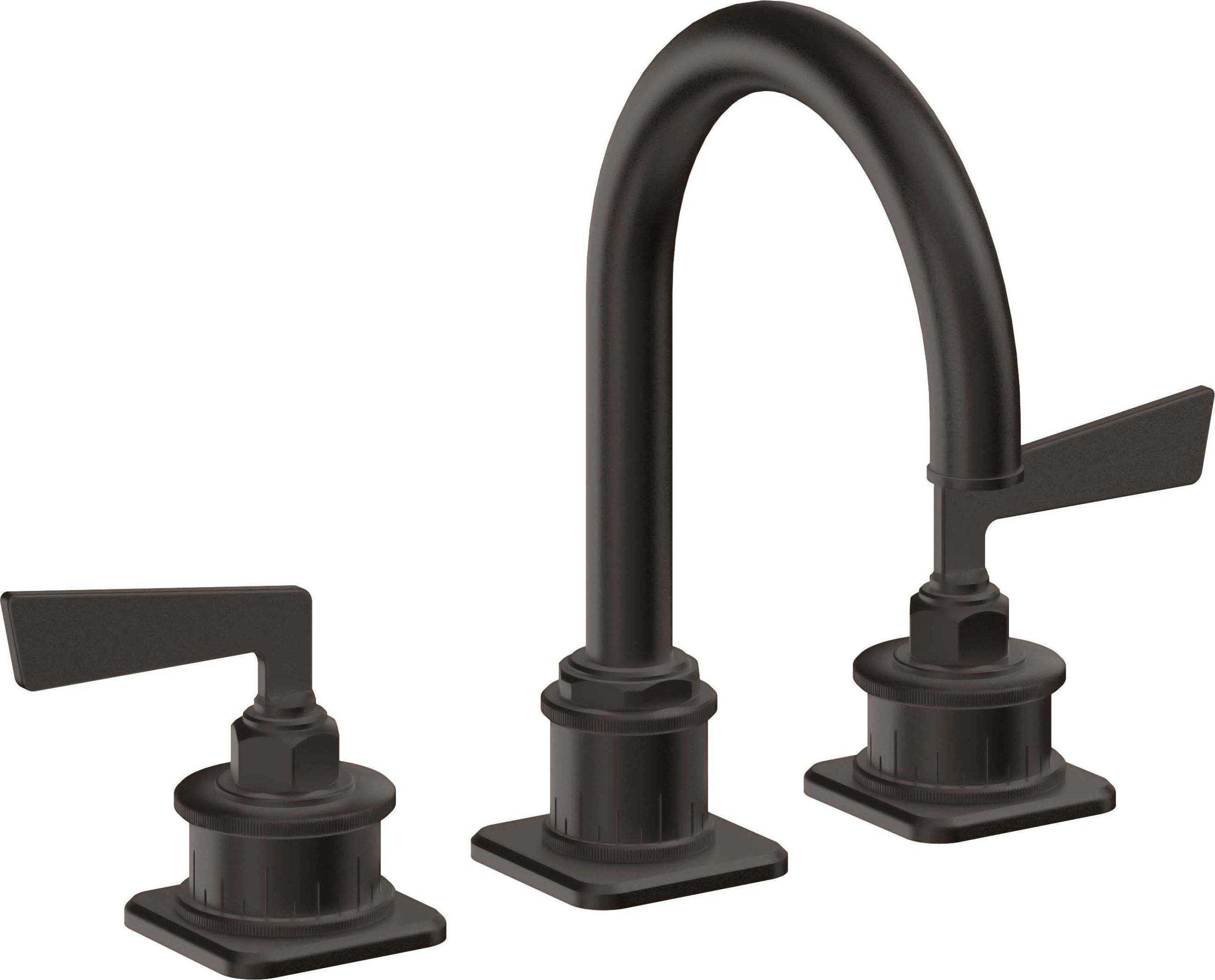 California Faucets - 8602ZBF-ORB - 8" Widespread Lavatory Faucet with Completely Finished ZeroDrain - Oil Rubbed Bronze - Steampunk Bay