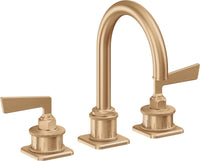 California Faucets - 8602ZBF-SBZ - 8" Widespread Lavatory Faucet with Completely Finished ZeroDrain - Satin Bronze (PVD) - Steampunk Bay