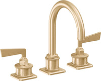 California Faucets - 8602ZB-SB - 8" Widespread Lavatory Faucet with ZeroDrain - Satin Brass (PVD) - Steampunk Bay