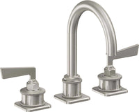 California Faucets - 8602ZBF-USS - 8" Widespread Lavatory Faucet with Completely Finished ZeroDrain - Ultra Stainless Steel (PVD) - Steampunk Bay