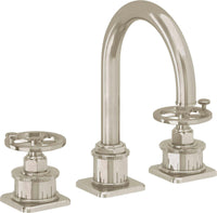 California Faucets - 8602W-BNU - 8" Widespread Lavatory Faucet - Burnished Nickel Uncoated - Steampunk Bay