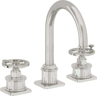 California Faucets - 8602W-PC - 8" Widespread Lavatory Faucet - Polished Chrome - Steampunk Bay