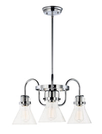 Maxim - 26116CDPC - Three Light Chandelier - Seafarer - Polished Chrome