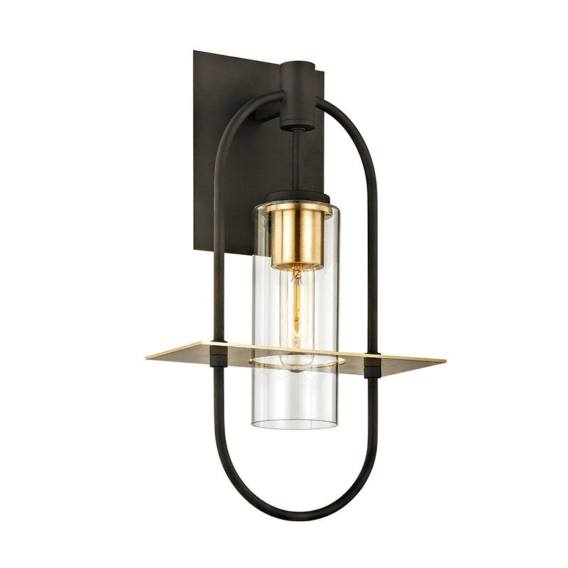 Troy Lighting - B6392 - One Light Wall Mount - Smyth - Textured Bronze Brushed Brass