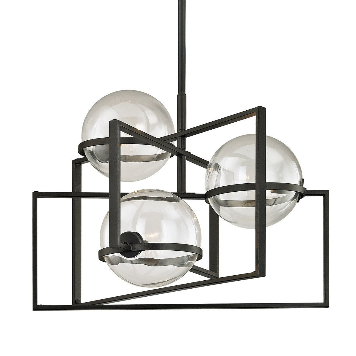 Troy Lighting - F6223 - Three Light Chandelier - Elliot - Textured Black