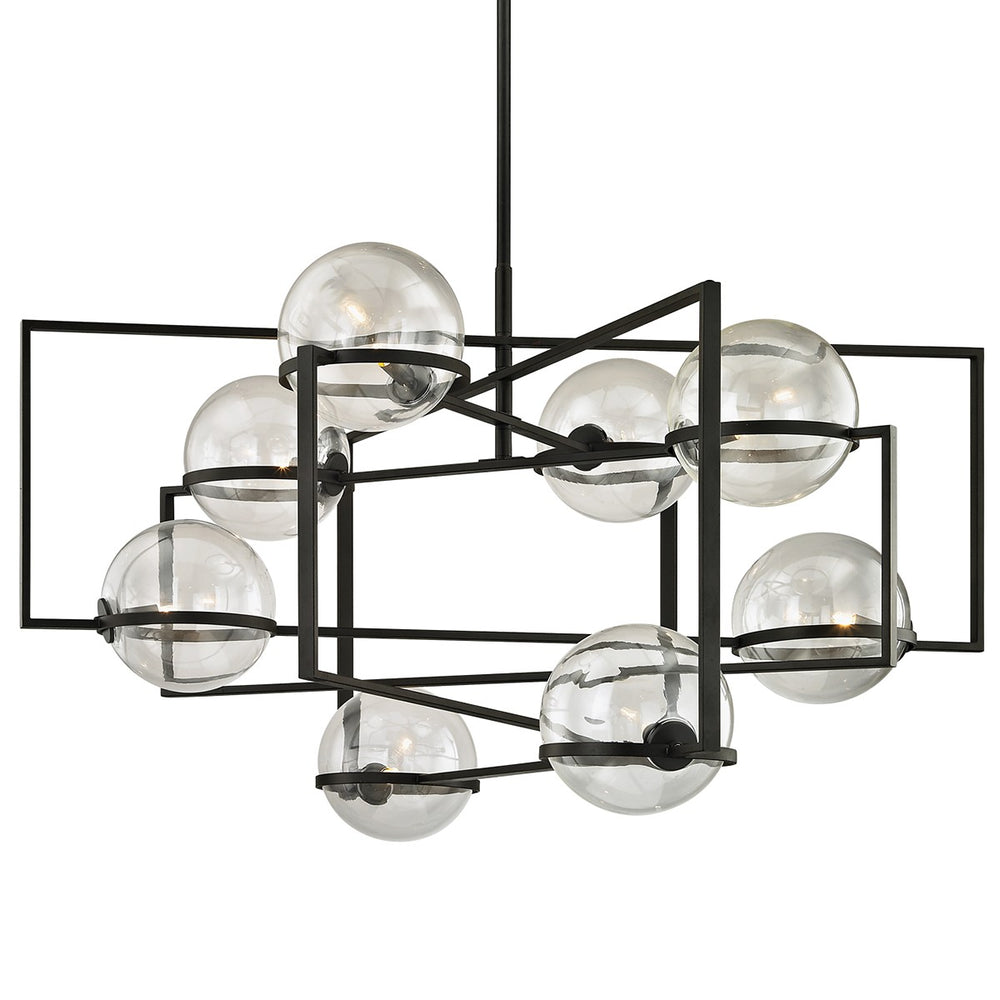 Troy Lighting - F6228-TBK - Eight Light Chandelier - Elliot - Textured Black