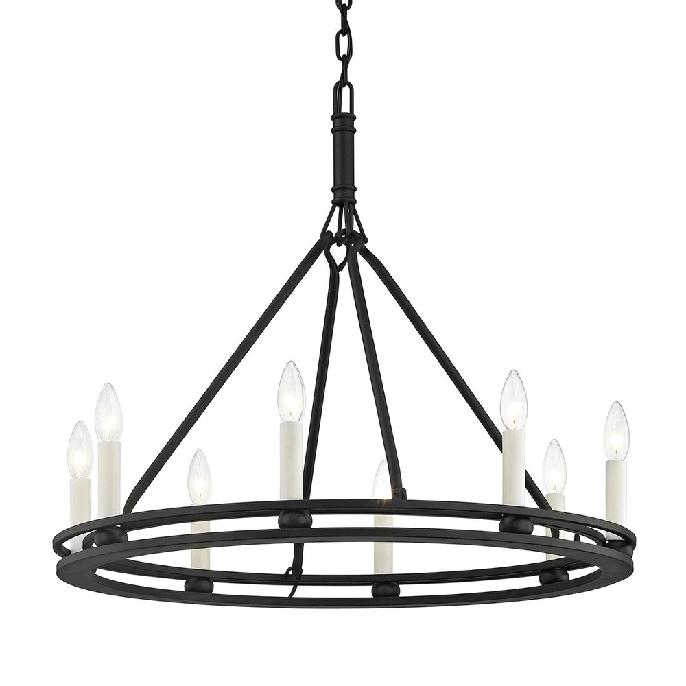 Troy Lighting - F6236-TBK - Eight Light Chandelier - Sutton - Textured Black