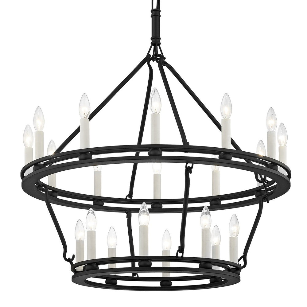 Troy Lighting - F6238 - 20 Light Chandelier - Sutton - Textured Black