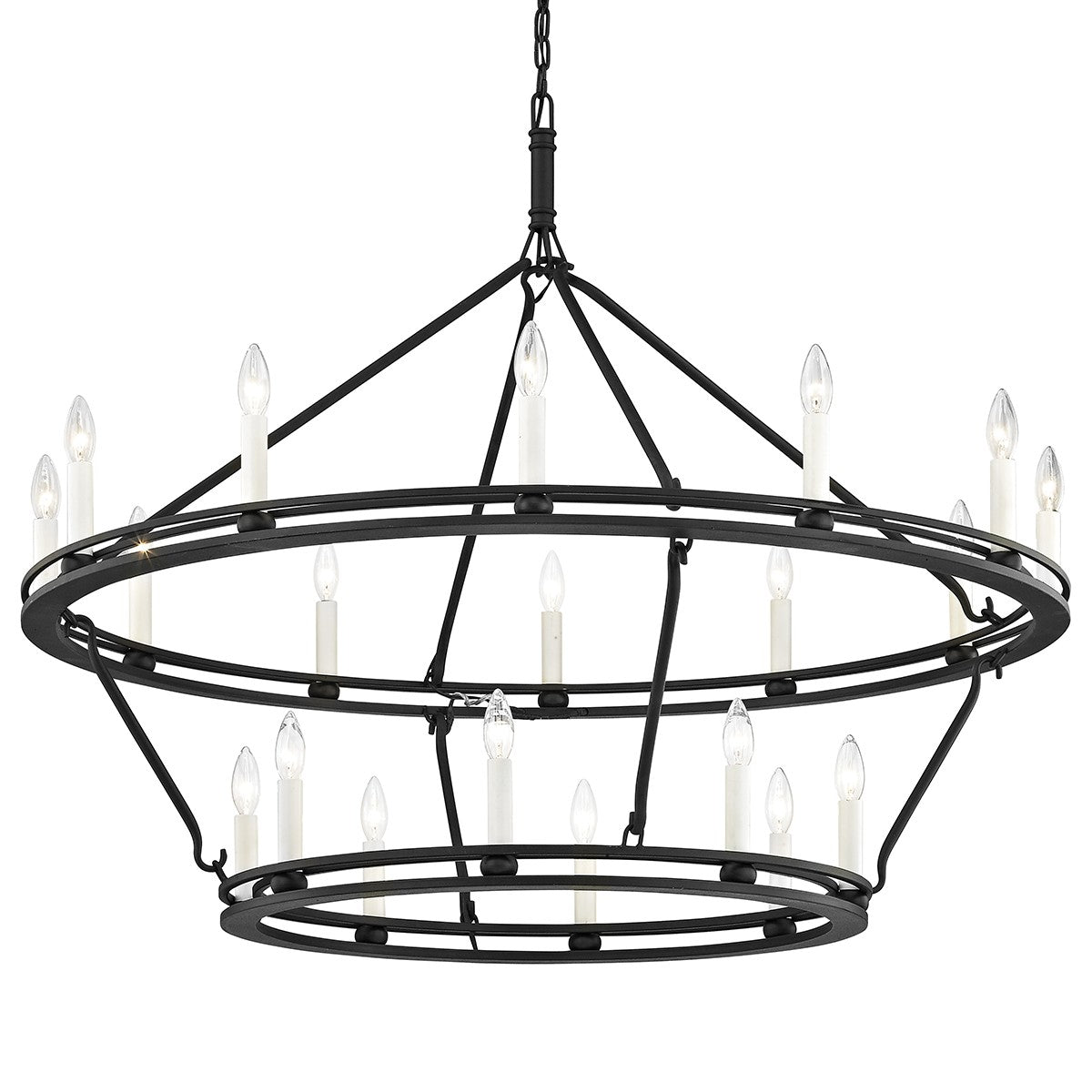 Troy Lighting - F6239-TBK - 20 Light Chandelier - Sutton - Textured Black