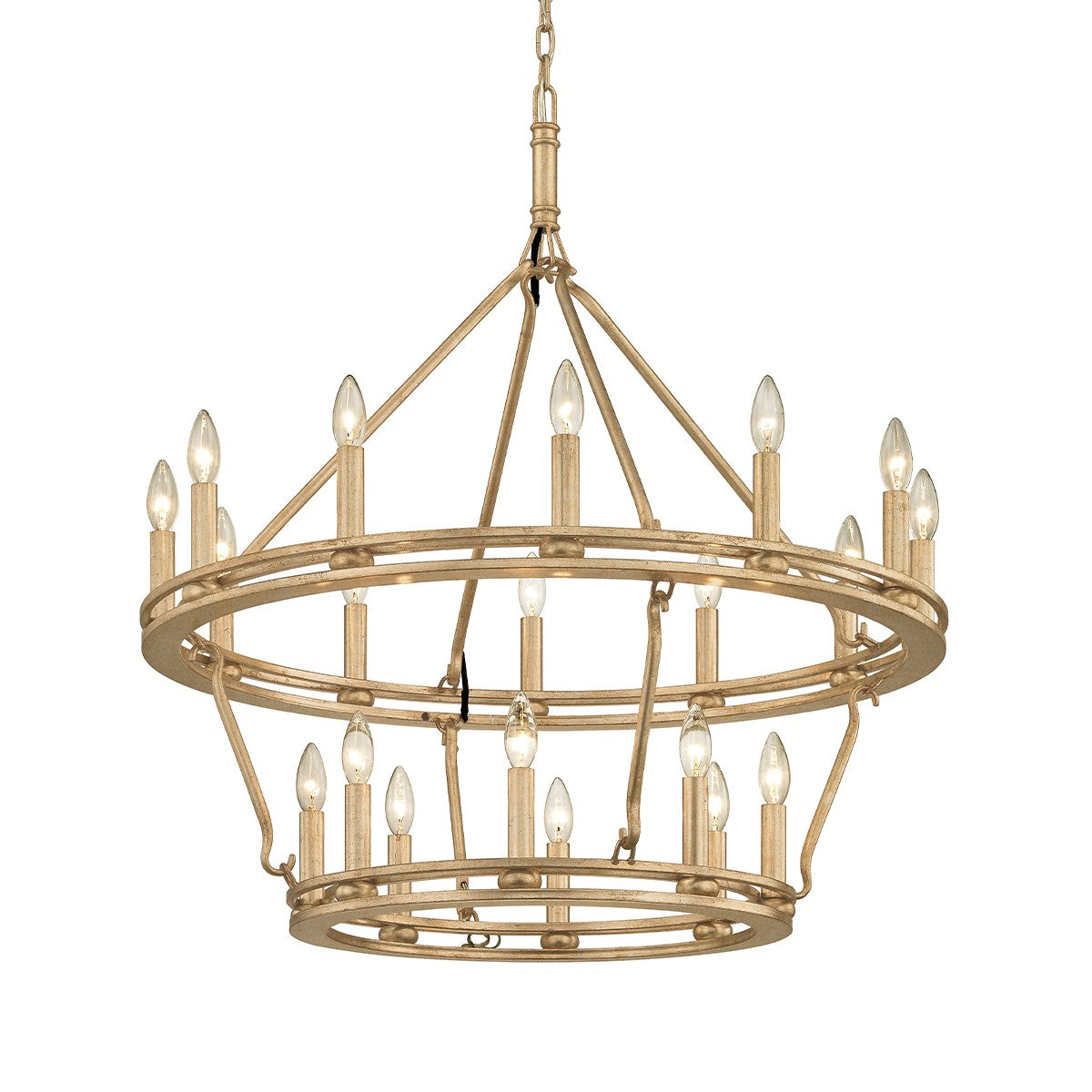 Troy Lighting - F6248-CPL - 20 Light Chandelier - Sutton - Champagne Silver Leaf