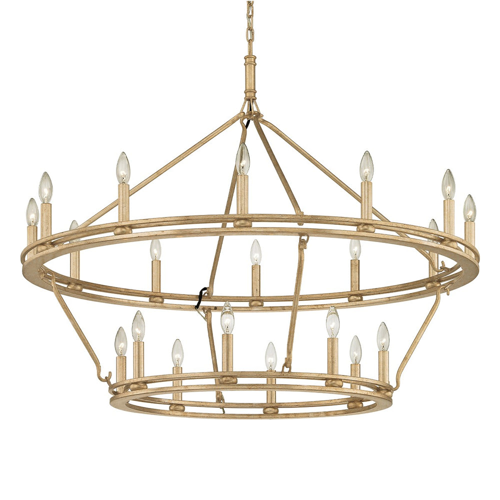 Troy Lighting - F6249-CPL - 20 Light Chandelier - Sutton - Champagne Silver Leaf