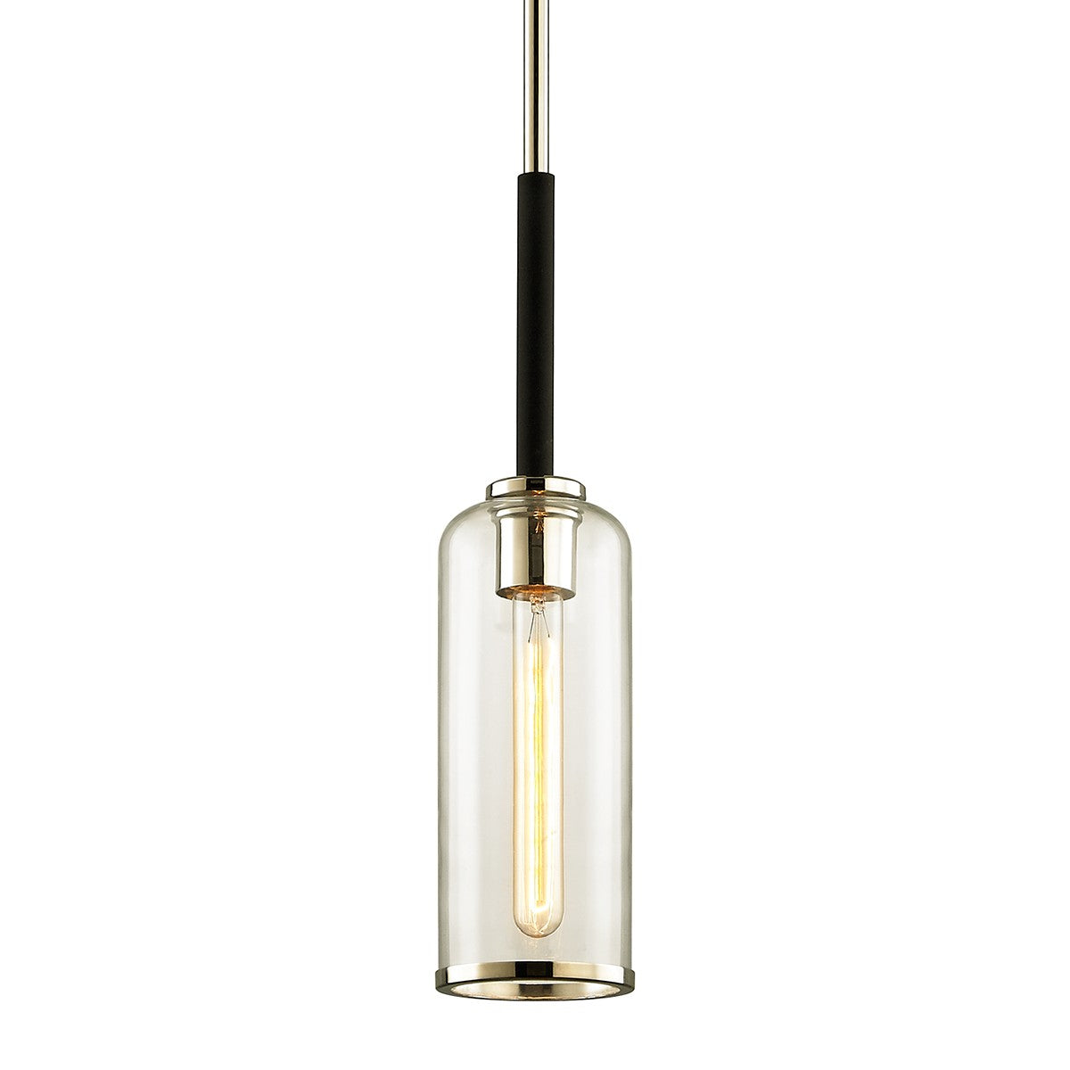 Troy Lighting - F6273-TBK/PN - One Light Pendant - Aeon - Textured Black