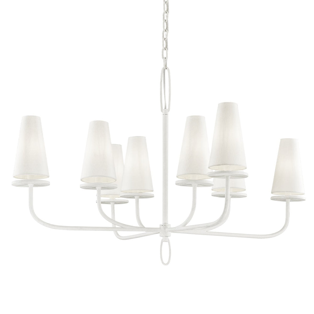 Troy Lighting - F6286-GSW - Eight Light Chandelier - Marcel - Gesso White