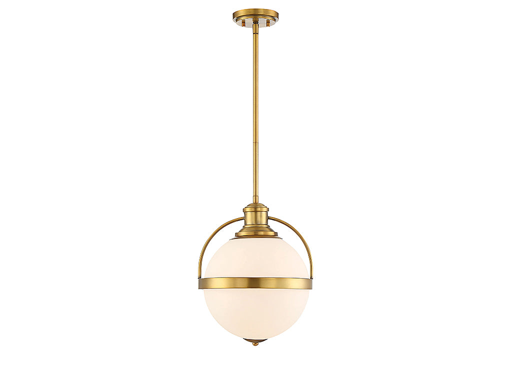 Savoy House - 7-3102-1-322 - One Light Pendant - Westbourne - Warm Brass