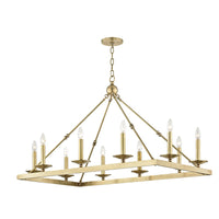 Hudson Valley - 3244-AGB - Ten Light Chandelier - Allendale - Aged Brass