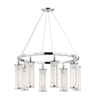 Hudson Valley - 9130-PN - Eight Light Pendant - Marley - Polished Nickel