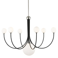 Mitzi - H234807-PN/BK - LED Chandelier - Coco - Polished Nickel/Black