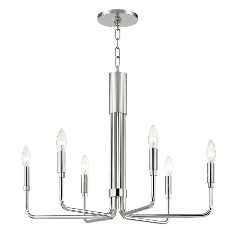 Mitzi - H261806-PN - Six Light Chandelier - Brigitte - Polished Nickel