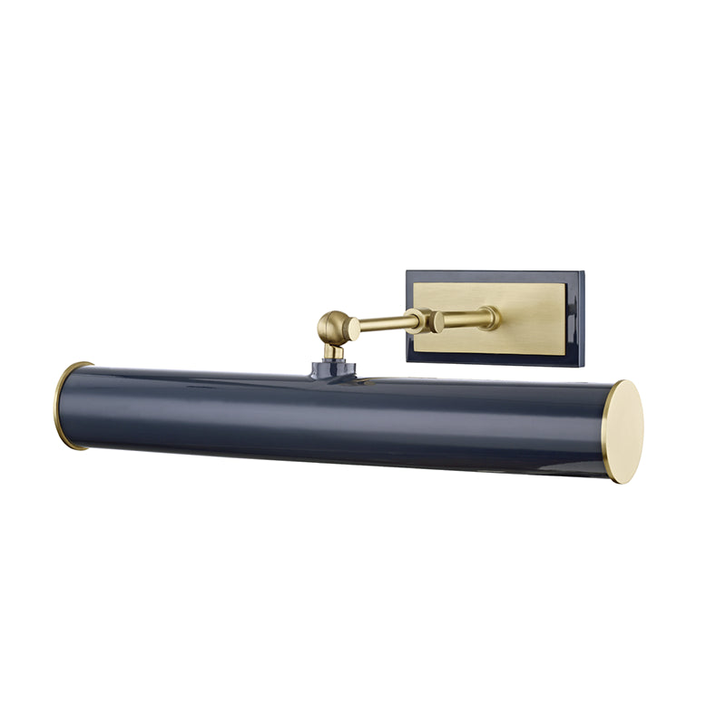Mitzi - HL263202-AGB/NVY - Two Light Picture Light - Holly - Aged Brass/Navy