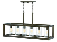 Hinkley - 29306WB - LED Outdoor Linear Chandelier - Rhodes - Warm Bronze