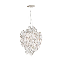 Eurofase - 34030-011 - Seven Light Chandelier - Trento - Champagne Silver