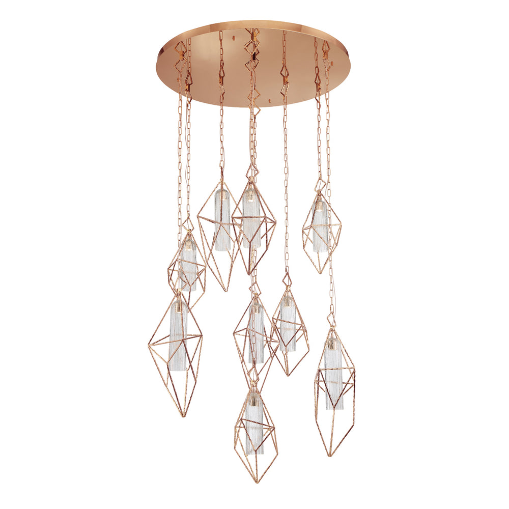 Eurofase - 34042-014 - LED Chandelier - Verdino - Rose Gold