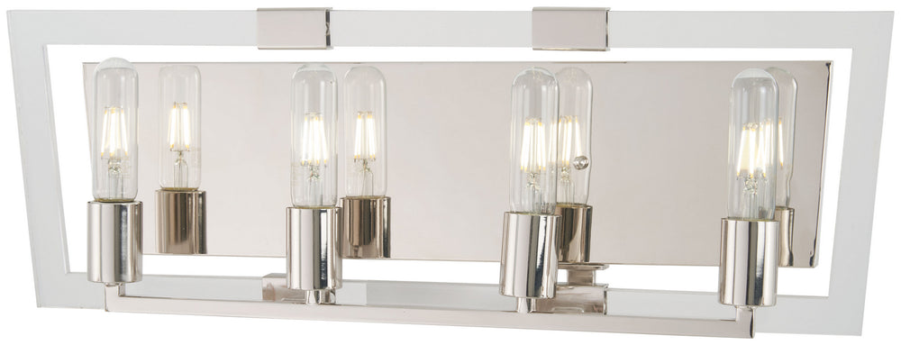 George Kovacs - P1374-613 - Four Light Bath - Crystal Chrome - Polished Nickel