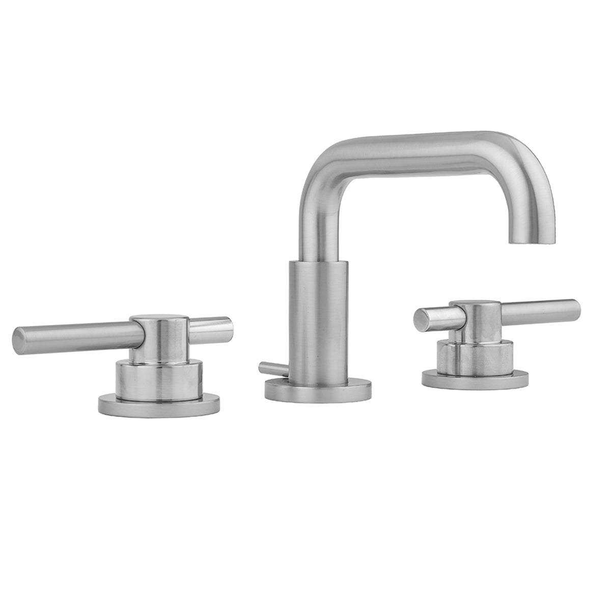 Downtown Contempo Faucet with Round Escutcheons & Peg Lever Handles- 0.5 GPM in Multiple Finishes