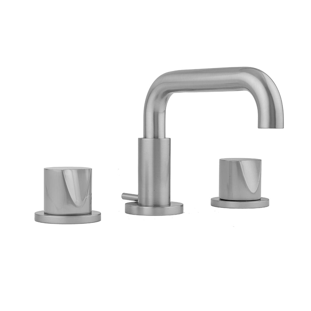 Downtown Contempo Faucet with Round Escutcheons & Thumb Handles- 0.5 GPM in Multiple Finishes