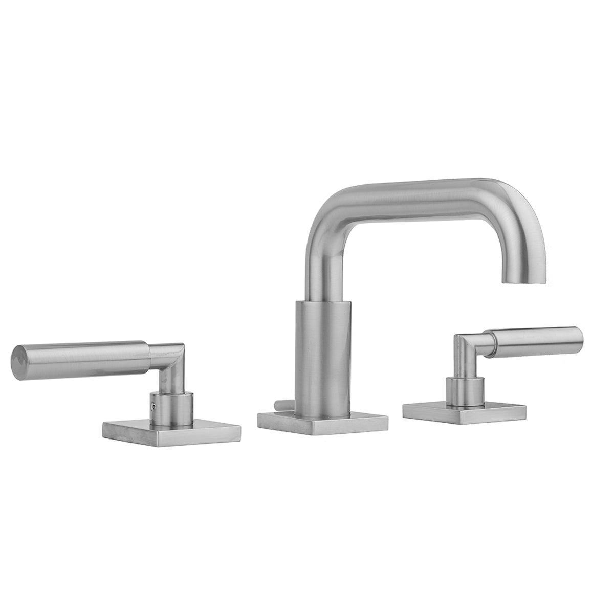 Downtown Contempo Faucet with Square Escutcheons & Contempo Hub Base Lever Handles- 0.5 GPM in Multiple Finishes