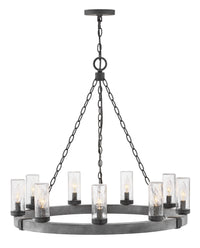 Hinkley - 29208DZ - LED Chandelier - Sawyer - Aged Zinc