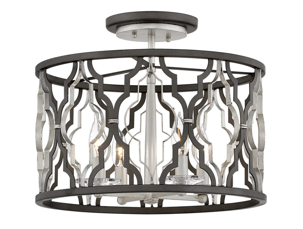 Hinkley - 3063GG - LED Semi-Flush Mount - Portico - Glacial